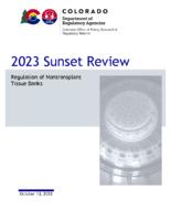 2023 sunset review, regulation of nontransplant tissue banks