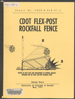 CDOT flex-post rockfall fence