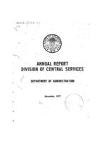 Division of Central Services' annual report. 1976/77