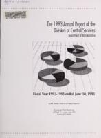 Division of Central Services' annual report. 1992/93