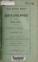 Biennial report of the Board of Capitol Managers to the General Assembly of the State of Colorado. 1883/84