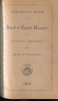 Biennial report of the Board of Capitol Managers to the General Assembly of the State of Colorado. 1891/92