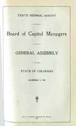 Biennial report of the Board of Capitol Managers to the General Assembly of the State of Colorado. 1901/02