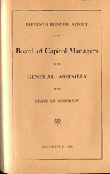 Biennial report of the Board of Capitol Managers to the General Assembly of the State of Colorado. 1903/04