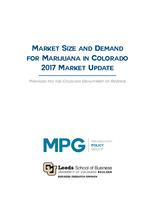 Marketing size and demand for marijuana in Colorado 2017, market update