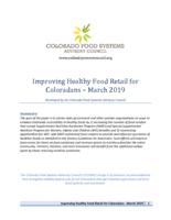 Improving healthy food retail for Coloradans