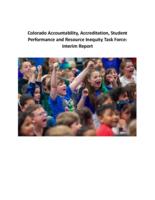 Colorado Accountability, Accreditation, Student Performance and Resource Inequity Task Force interim report