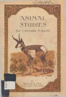 Animal studies for Colorado schools