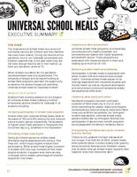 Universal school meals executive summary