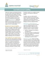 Law enforcement liability