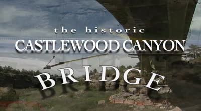 The historic Castlewood Canyon Bridge