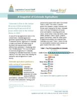 A snapshot of Colorado agriculture