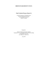 Shrub establishment study : final technical progress report to Colorado Department of Natural Resources, Division of Minerals and Geology