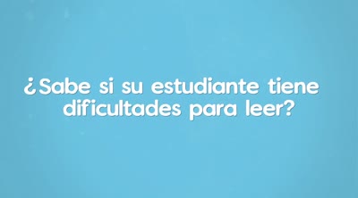 ¿Sabe si su estudiante tiene dificultades para leer?