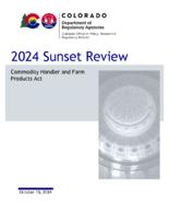 2024 sunset review, Commodity Handler and Farm Products Act