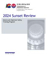 2024 sunset review, motorcycle operator safety training program