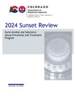 2024 sunset review, Rural Alcohol and Substance Abuse Prevention and Treatment Program