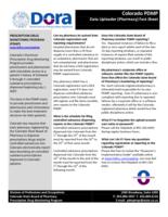 Colorado PDMP data uploader (pharmacy) fact sheet