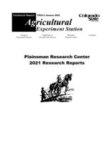 Plainsman Research Center 2021 research reports