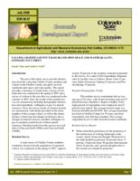 Valuing Chaffee county's ranchland open space and water quality : summary fact sheet