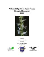 Wheat Ridge Open Space Areas biological inventory, 2000