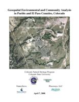 Geospatial environmental and community analysis in Pueblo and El Paso counties, Colorado