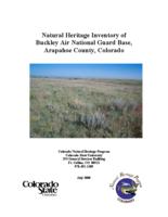 Natural heritage inventory of Buckley Air National Guard Base, Arapahoe County, Colorado