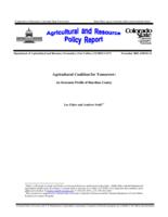 Agricultural coalition for tomorrow : an economic profile of Huerfano County