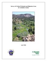 Survey of critical wetlands and riparian areas in Archuleta County