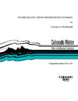 Water quality and water rights in Colorado