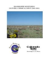 Grasshopper monitoring on Pueblo Chemical Depot, 2001-2003