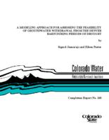A modeling approach for assessing the feasibility of ground-water withdrawal from the Denver Basin during periods of drought
