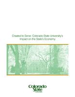 Created to serve : Colorado State University's impact on the state's economy