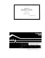 Water project development and financing in the 1990s : proceedings of a conference sponsored by AWRA-Colorado Section and the Colorado Water Resources Research Institute, Brittany Hill Restaurant, Thornton, Colorado, February 1, 1991