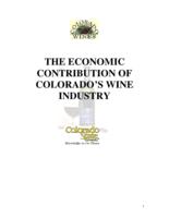 The economic contribution of Colorado's wine industry