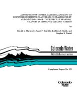 Adsorption of copper, cadmium and zinc on suspended sediments in a stream contaminated by acid mine drainage : the effect of seasonal changes in dissolved organic carbon