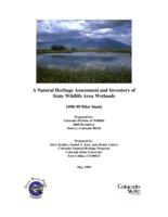 A natural heritage assessment and inventory of state wildlife area wetlands : 1998-99 pilot study