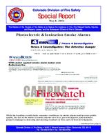 Photoelectric & ionization smoke alarms