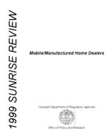 1999 sunrise review : mobile/manufactured home dealers