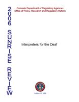 2006 sunrise review, interpreters for the deaf