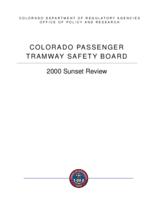 Colorado Passenger Tramway Safety Board : 2000 sunset review