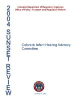 Colorado Infant Hearing Advisory Committee