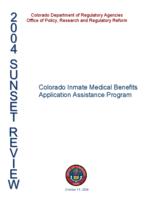 Colorado Inmate Medical Benefits Application Assistance Program