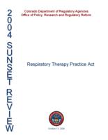 Respiratory Therapy Practice Act
