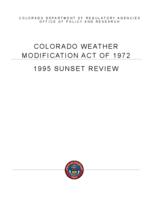 1995 sunset review, Weather Modification Act of 1972