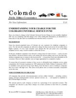 Understanding your charge for the Colorado Universal Service Fund