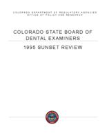 1995 sunset review, State Board of Dental Examiners
