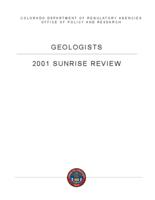 Geologists : 2001 sunrise review