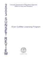 River outfitter licensing program