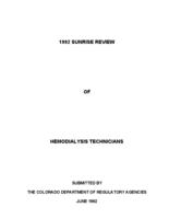 1992 sunrise review of hemodialysis technicians